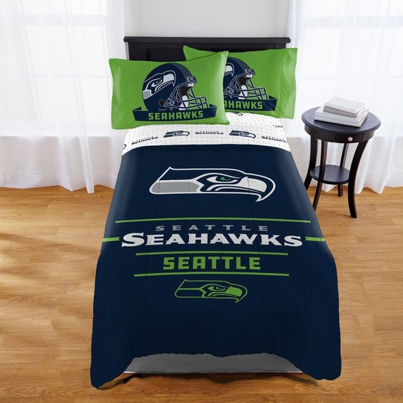 New Seahawks Twin / Full  Bed set - Picture 1 of 3